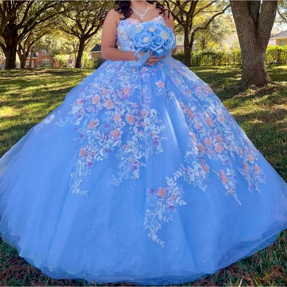 Light blue Quinceanera/Princess Dress